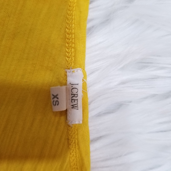 J.CREW T-Shirt Short Sleeves Yellow Color SIZE XS. - Picture 10 of 10
